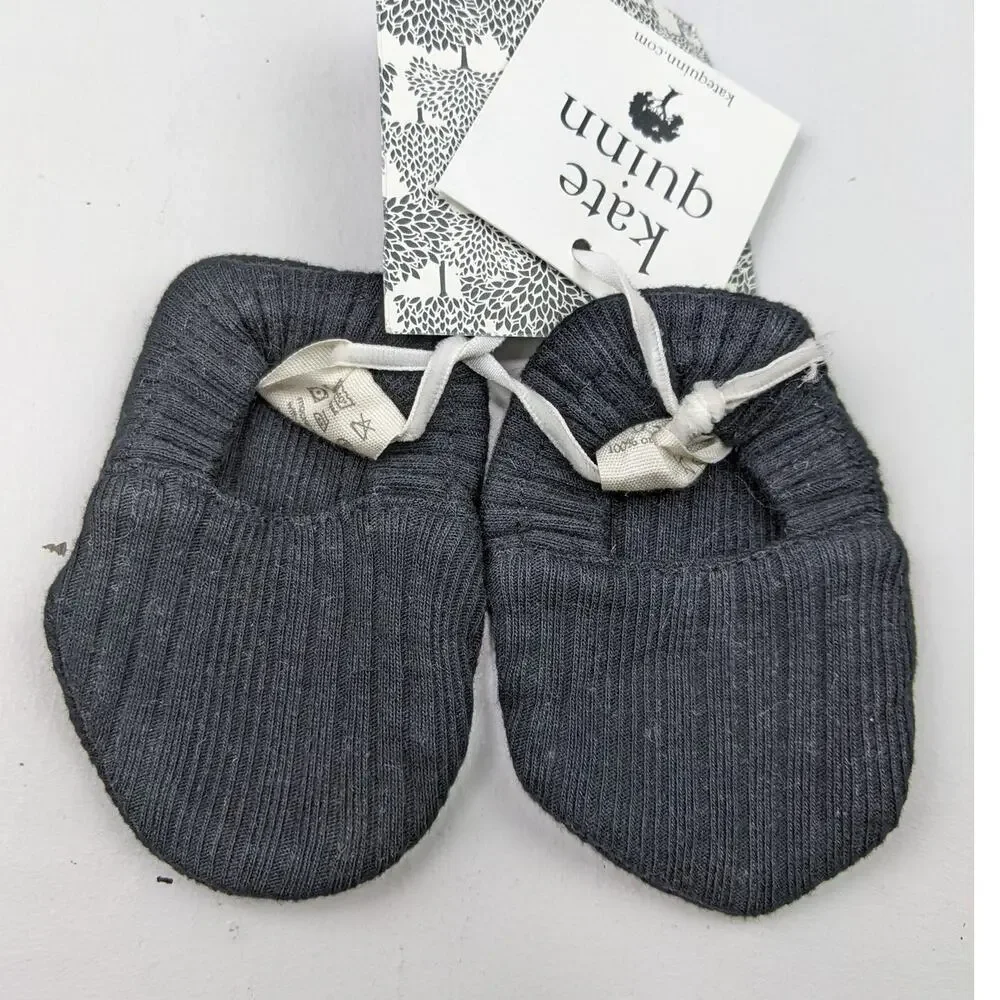 Kate Quinn Black Booties 0-3 Months